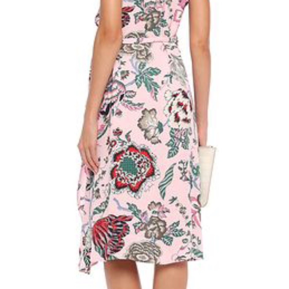 Tory Burch Adelia Floral Wrap Dress XS - Picture 8 of 16